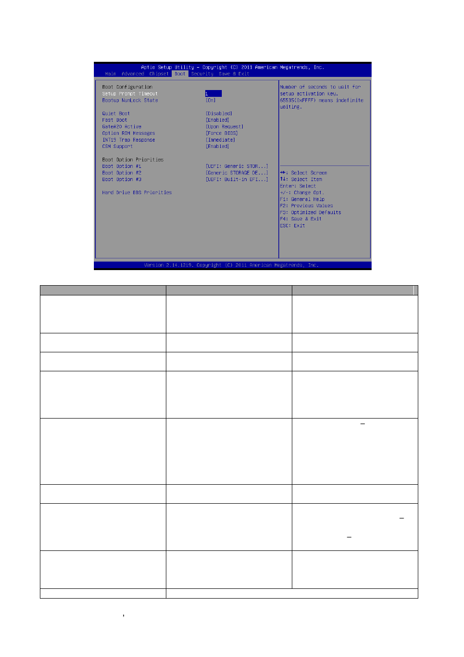 Boot settings | Avalue EMX-CDV User Manual | Page 56 / 62