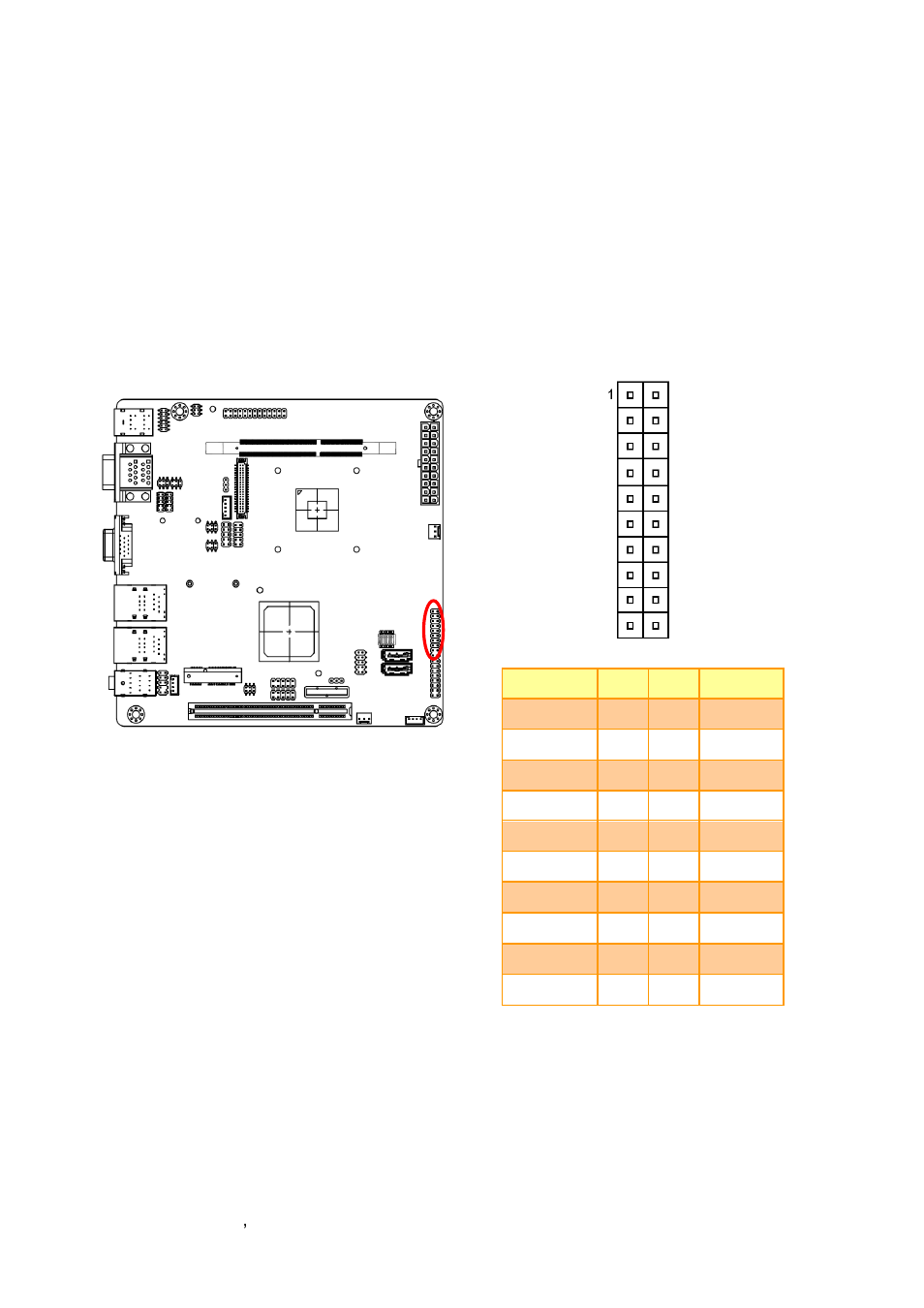 General purpose i/o connector (dio1) | Avalue EMX-PNV User Manual | Page 28 / 70