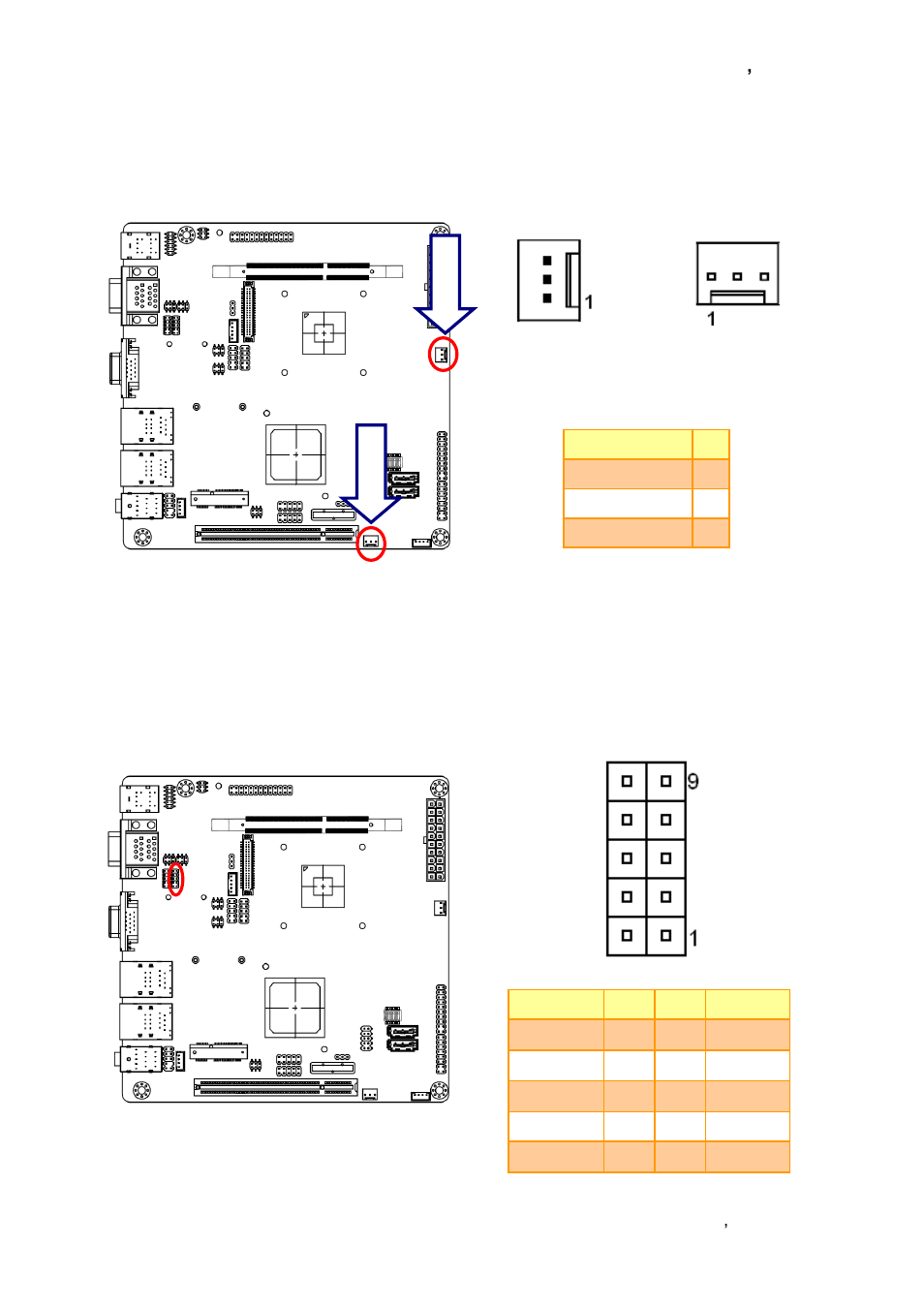 Cpu/system fan connector (fan1/fan2), Vga power connector (jvga1) | Avalue EMX-PNV User Manual | Page 29 / 70