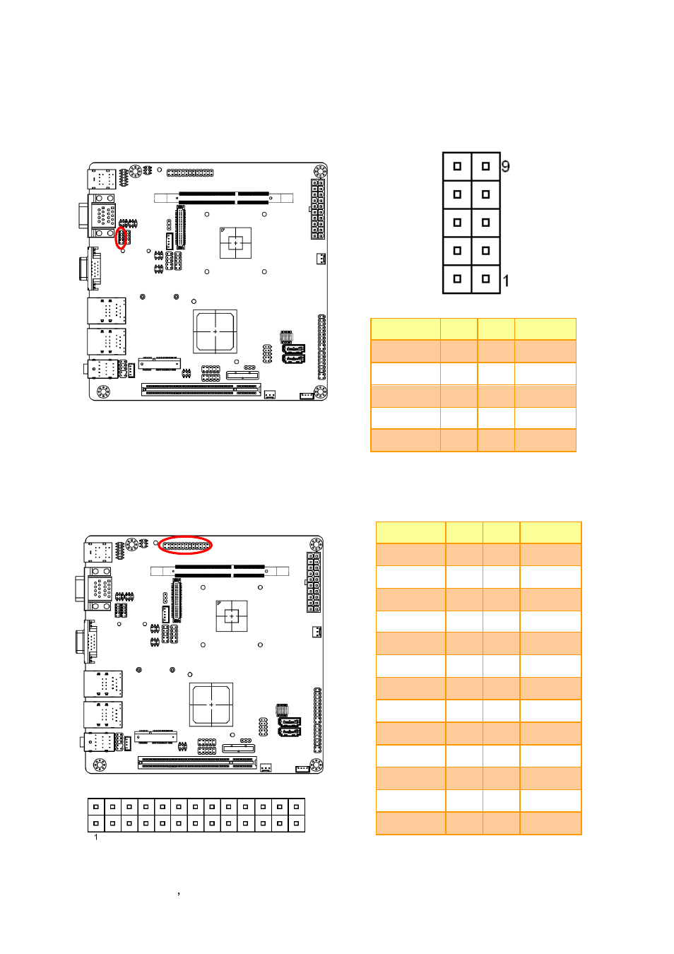 Vga connector (jvga2), Print port connector (lpt1) | Avalue EMX-PNV User Manual | Page 30 / 70