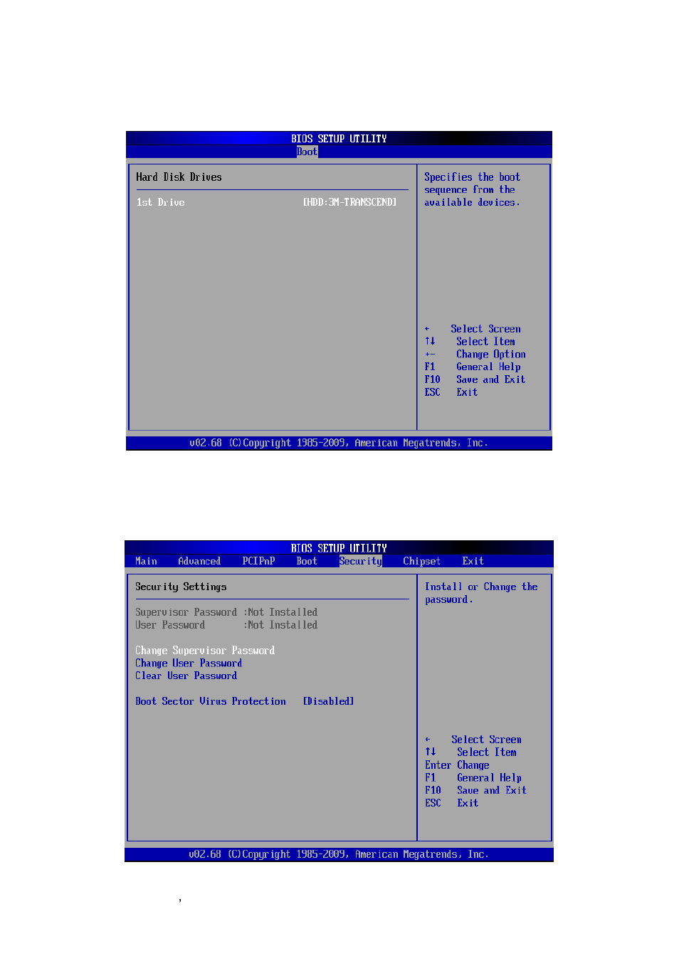 Security settings | Avalue EMX-PNV User Manual | Page 58 / 70