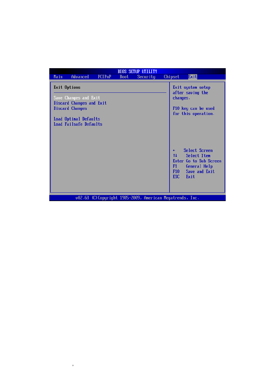 Exit options | Avalue EMX-PNV User Manual | Page 64 / 70