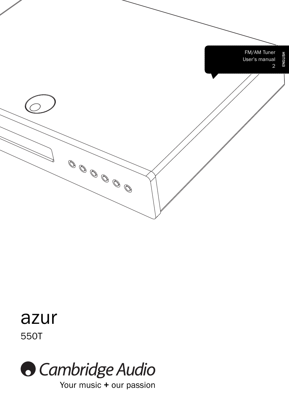 Cambridge Audio AZUR 550T User Manual | 8 pages