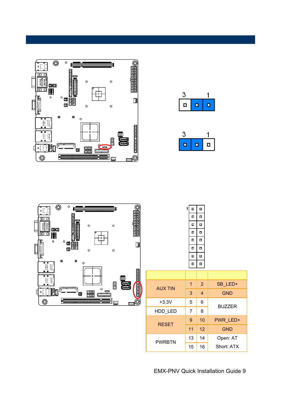 3 setting jumpers & connectors | Avalue EMX-PNV User Manual | Page 9 / 20