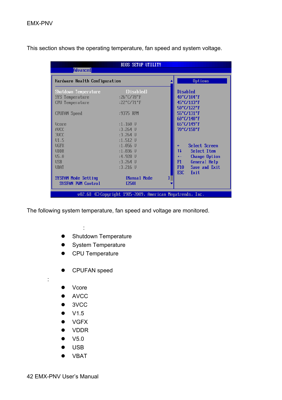 Avalue EMX-PNV User Manual | Page 42 / 71