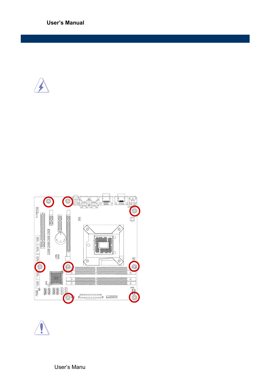 Motherboard overview, Placement direction, Screw holes | Avalue ERX-Q67 User Manual | Page 18 / 93