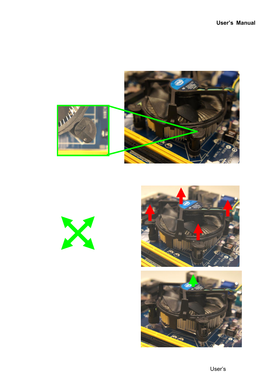 Uninstalling the cpu heatsink and fan, A a b b | Avalue ERX-Q67 User Manual | Page 27 / 93