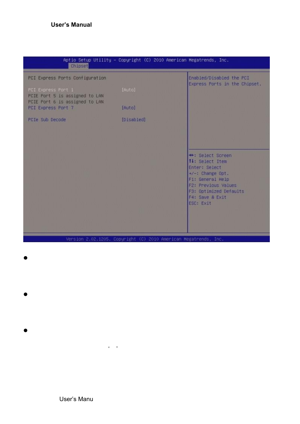1 pci express ports configuration | Avalue ERX-Q67 User Manual | Page 86 / 93