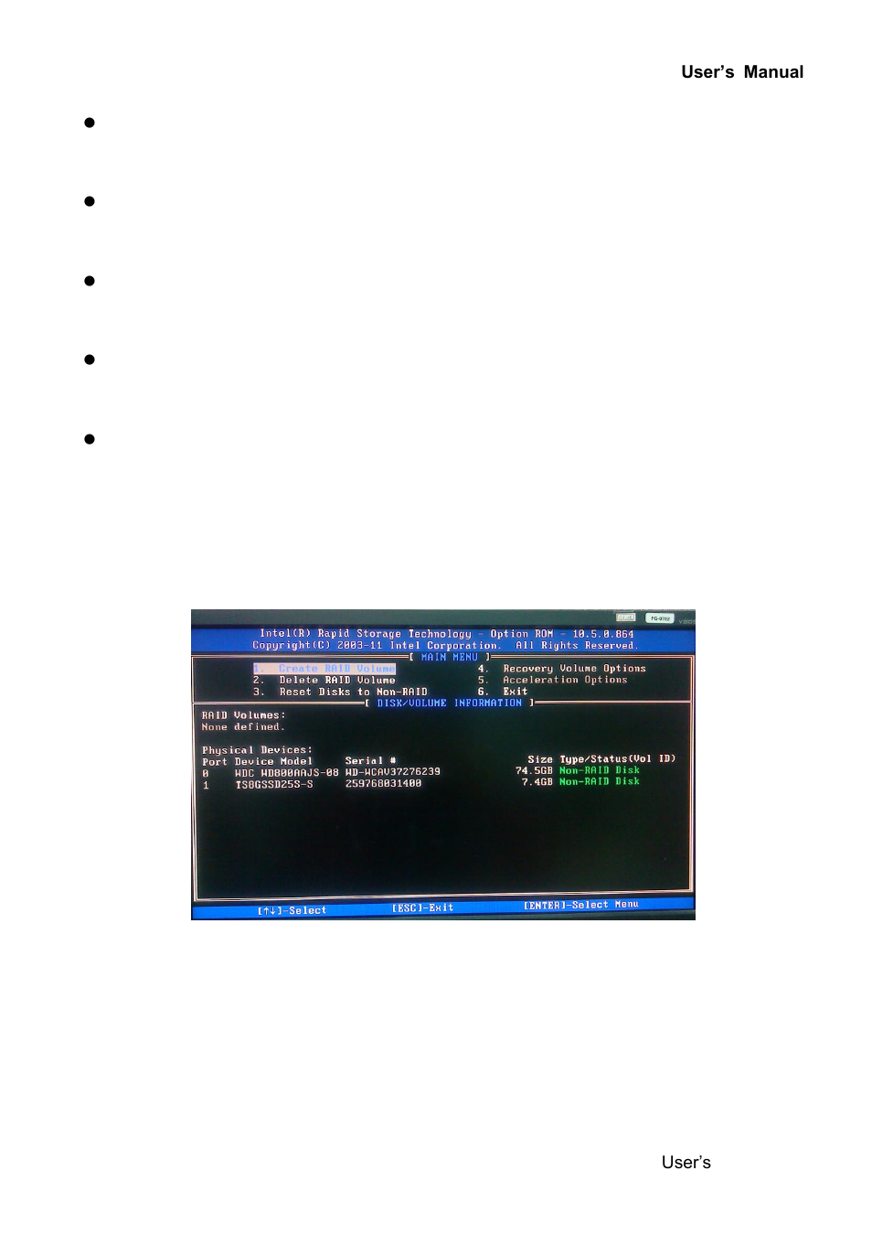 Sata raid bios configuration | Avalue ERX-Q67 User Manual | Page 93 / 93