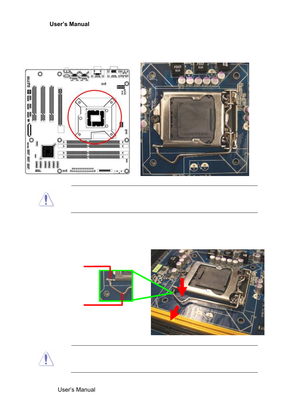 Installing the cpu, Ab retention tab load lever | Avalue ERX-Q77 User Manual | Page 24 / 92