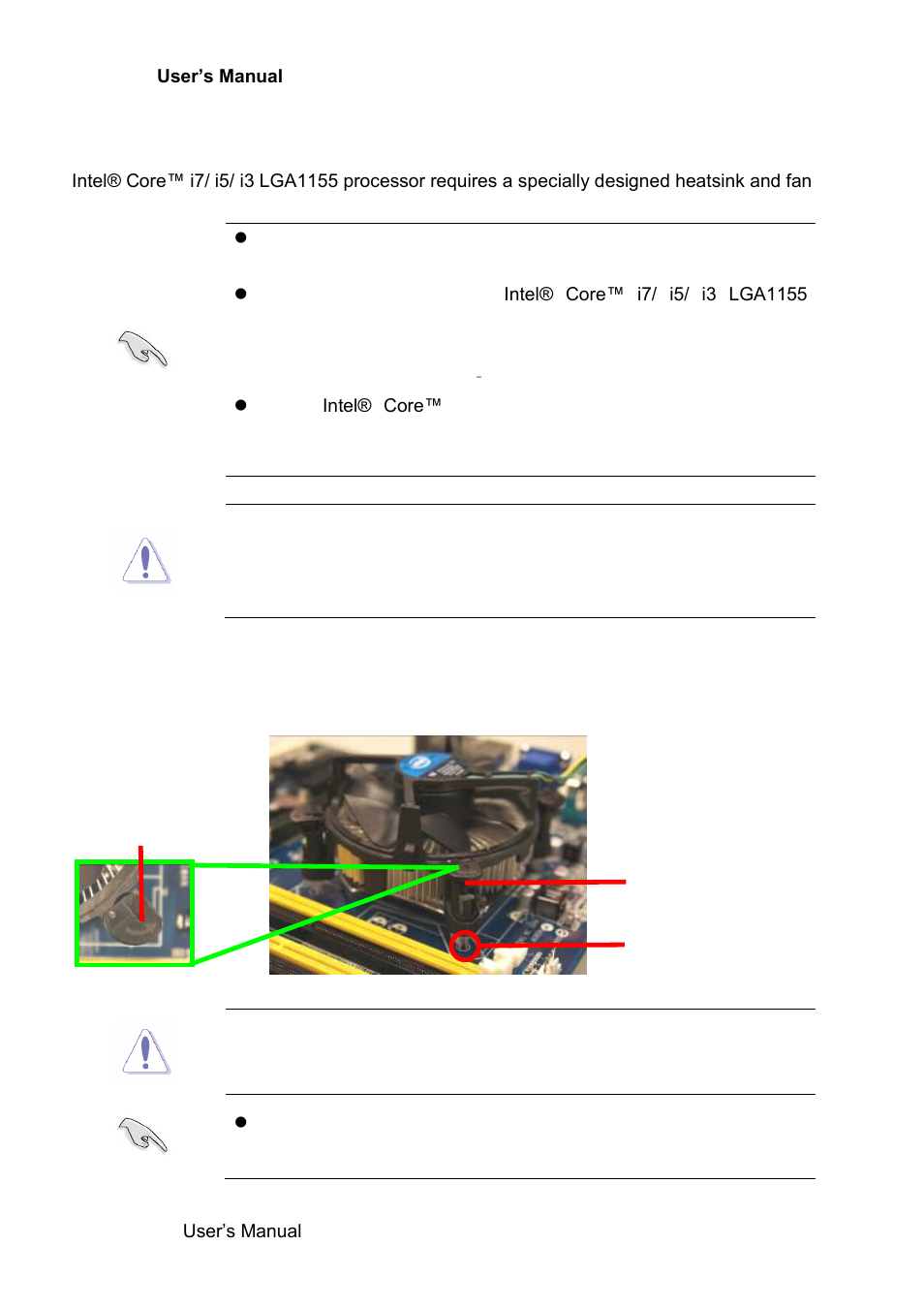 Installing the cpu heatsink and fan | Avalue ERX-Q77 User Manual | Page 26 / 92