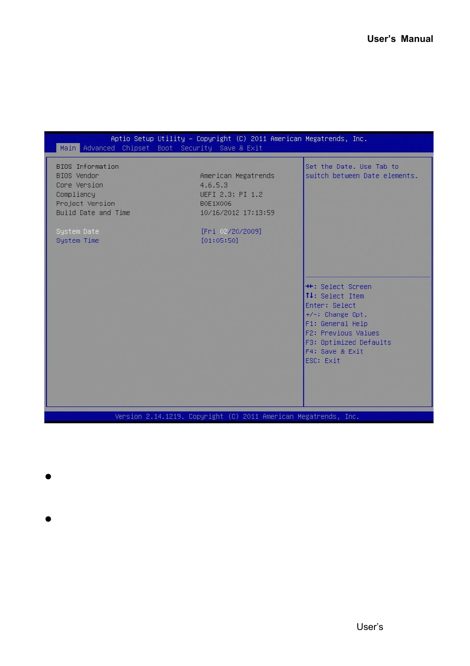 Main setup | Avalue ERX-Q77 User Manual | Page 57 / 92