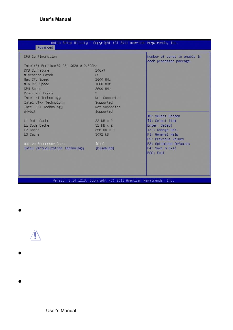 Cpu configuration | Avalue ERX-Q77 User Manual | Page 62 / 92