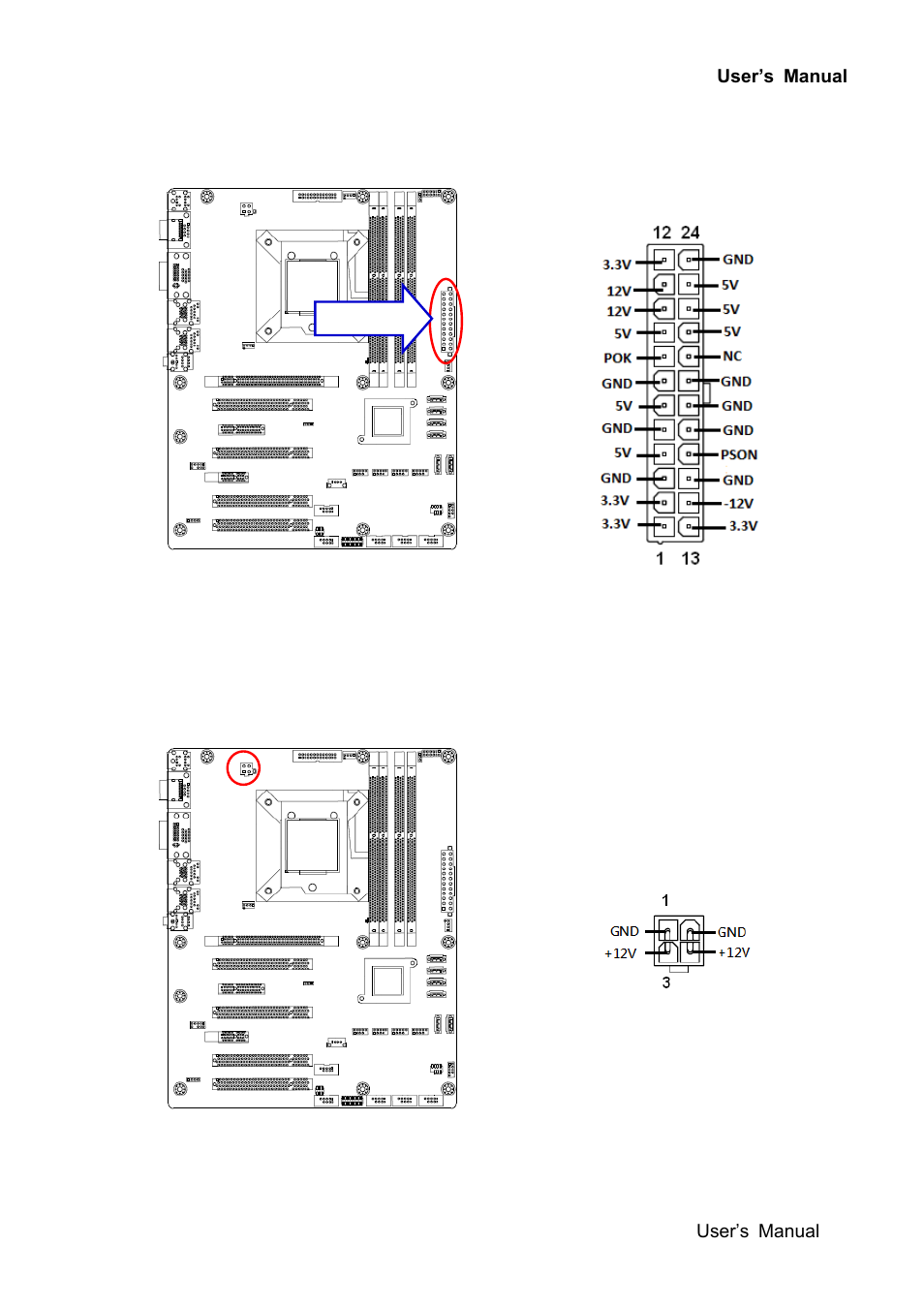 5 atx power connectors: eatxpwr1, 6 12v atx power connector (atx12v1) | Avalue EAX-Q87R User Manual | Page 33 / 82