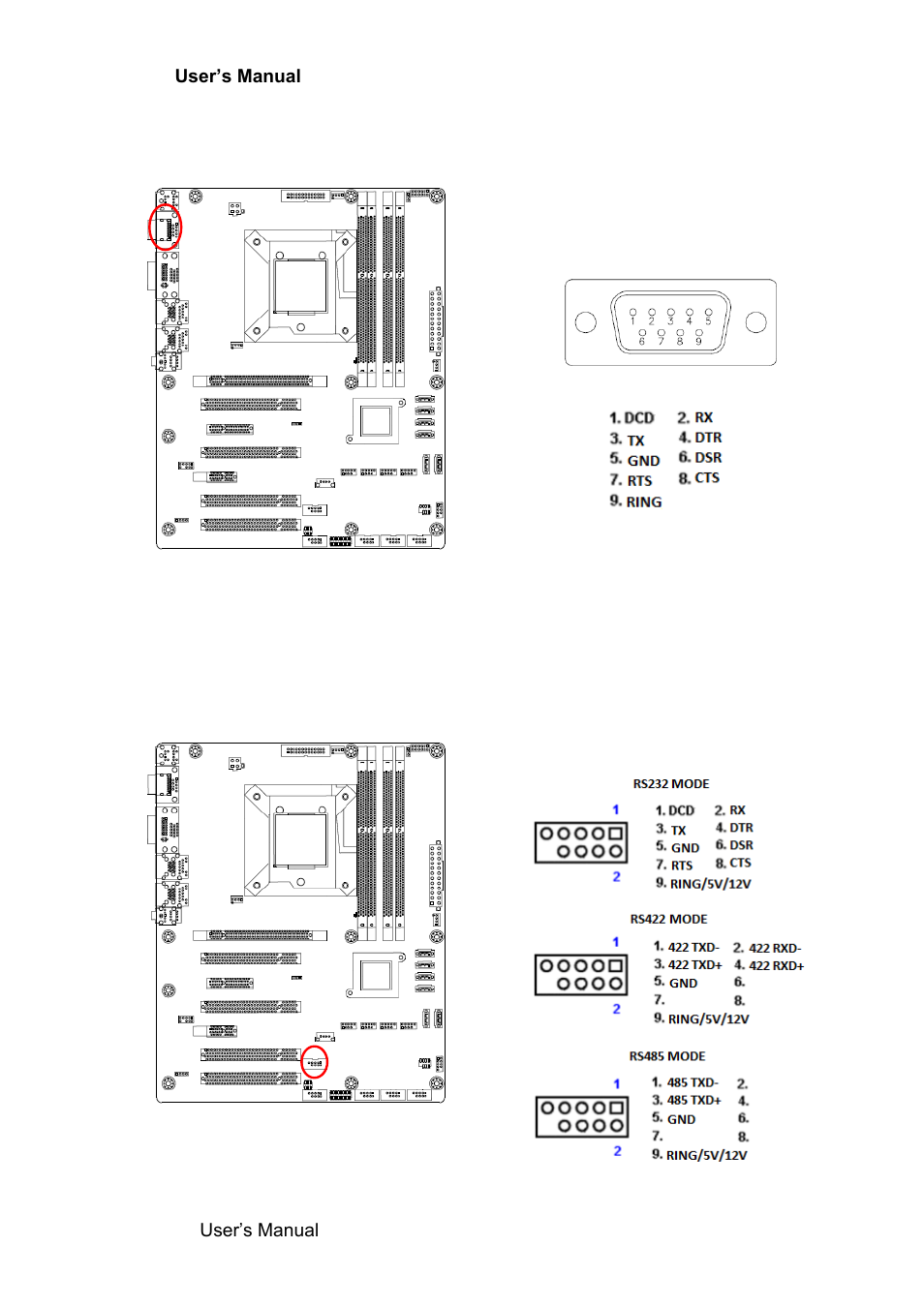 7 serial port 1 connector (com1), 8 serial port 2 connector (com2) | Avalue EAX-Q87R User Manual | Page 34 / 82