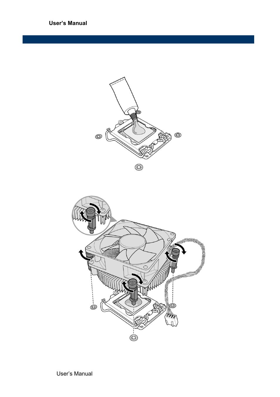 Installing the cpu fan and heat sink | Avalue EAX-Q77 User Manual | Page 18 / 80