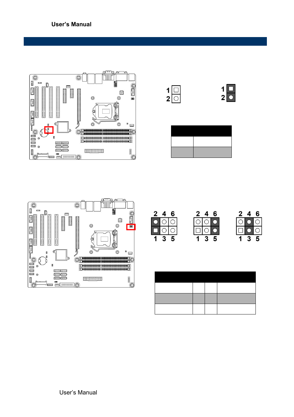 Setting jumpers & connectors, Clear cmos jumper (clr_cmos), Serial port 2 5v / 12v power select jumper (jcom2) | Avalue EAX-Q77 User Manual | Page 24 / 80