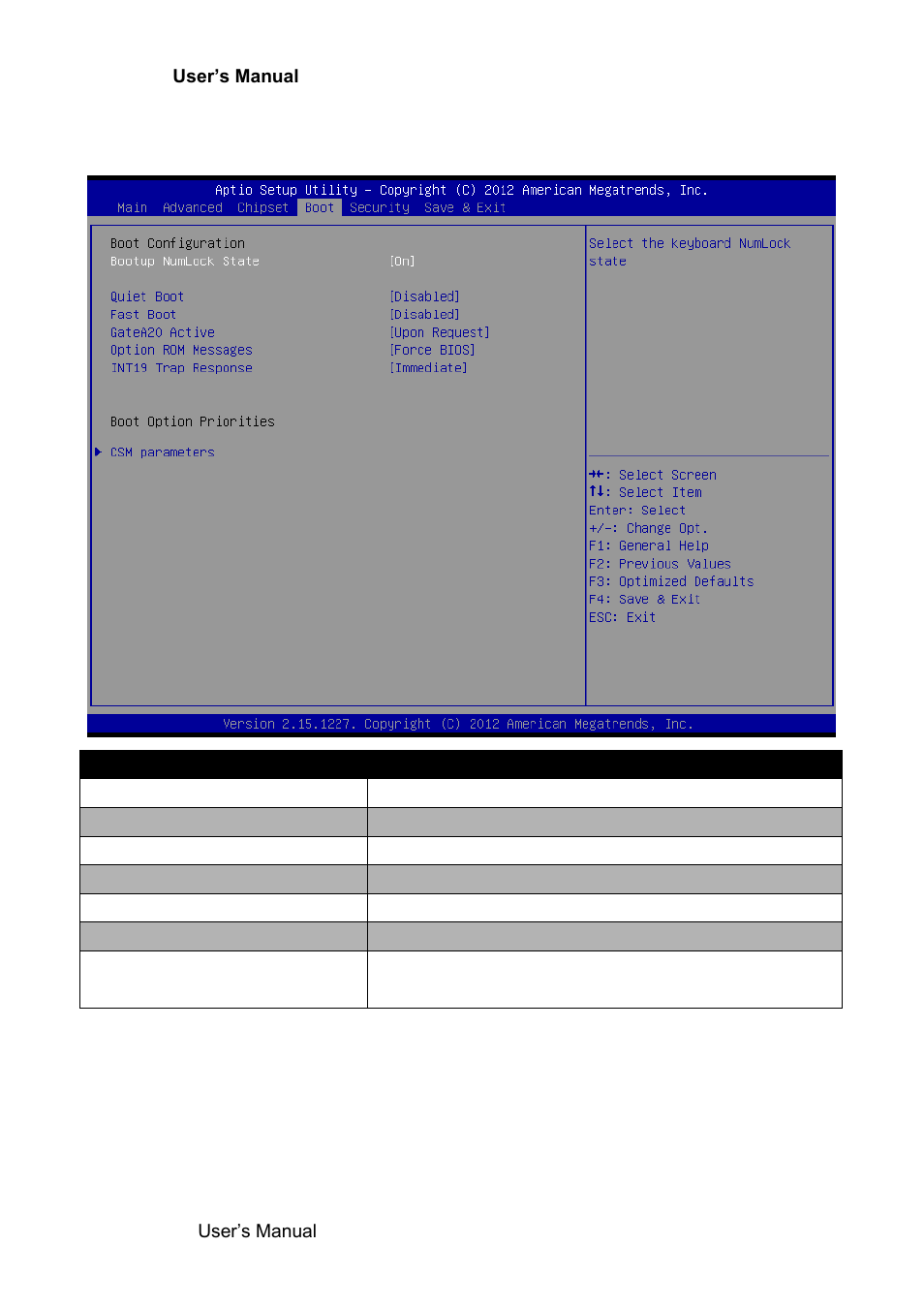 Boot settings | Avalue EAX-Q77 User Manual | Page 76 / 80