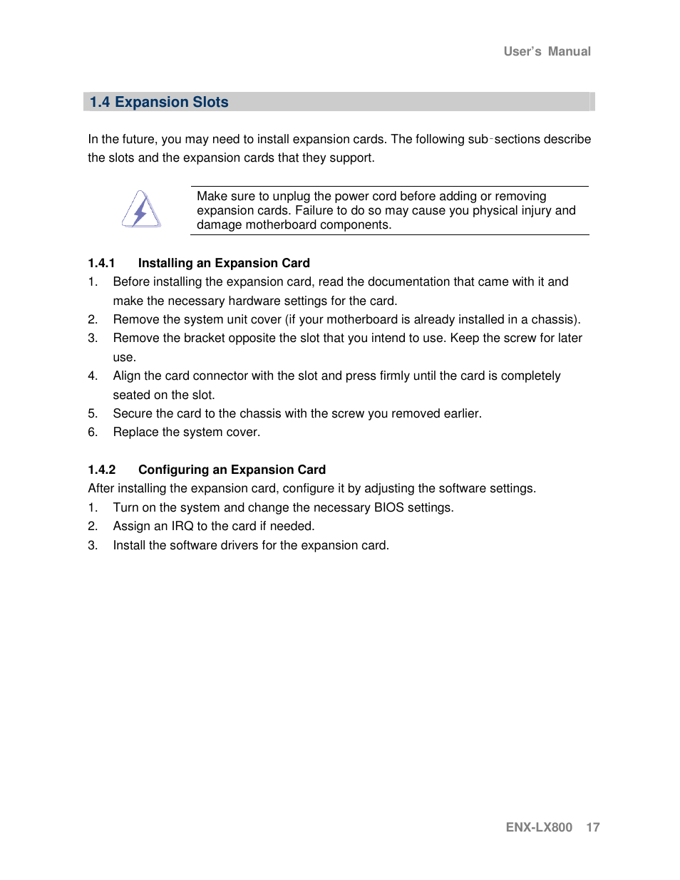 Avalue ENX-LX800 User Manual | Page 17 / 27