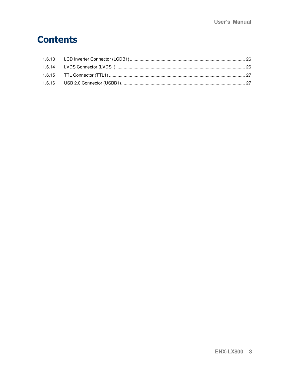 Avalue ENX-LX800 User Manual | Page 3 / 27