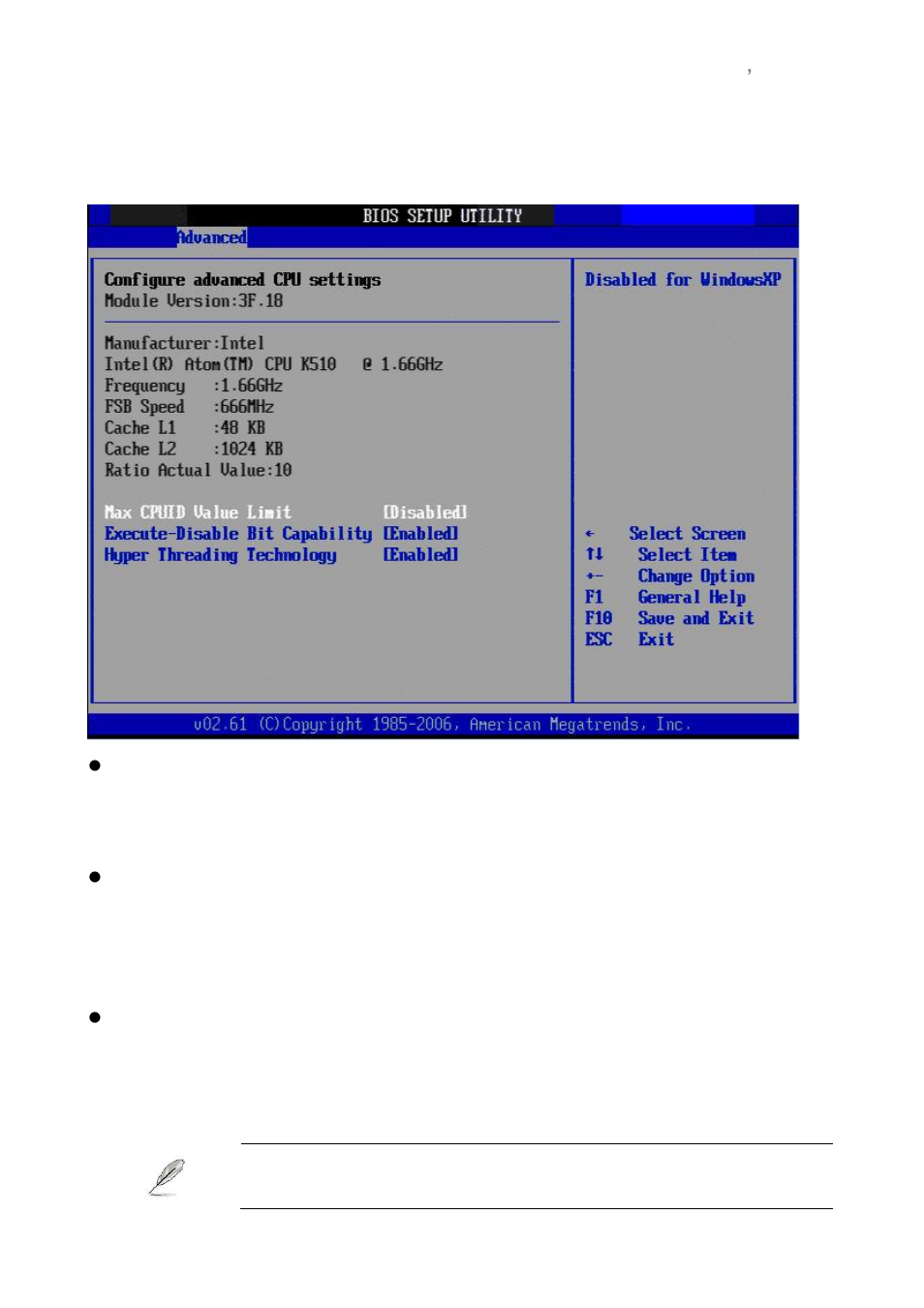 Cpu configuration | Avalue ENX-PNV User Manual | Page 39 / 58