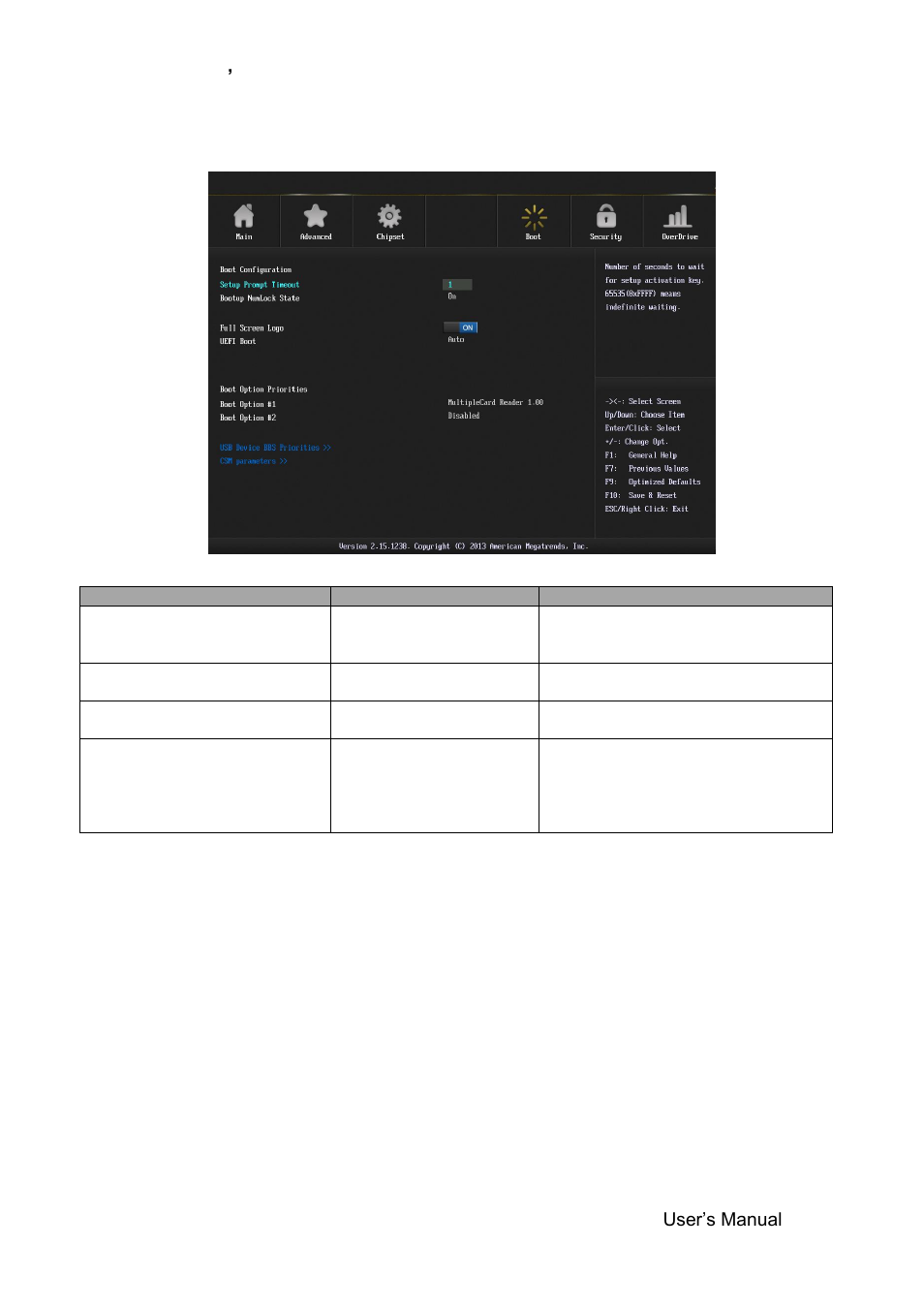 Boot settings | Avalue SEMX-H81 User Manual | Page 41 / 55