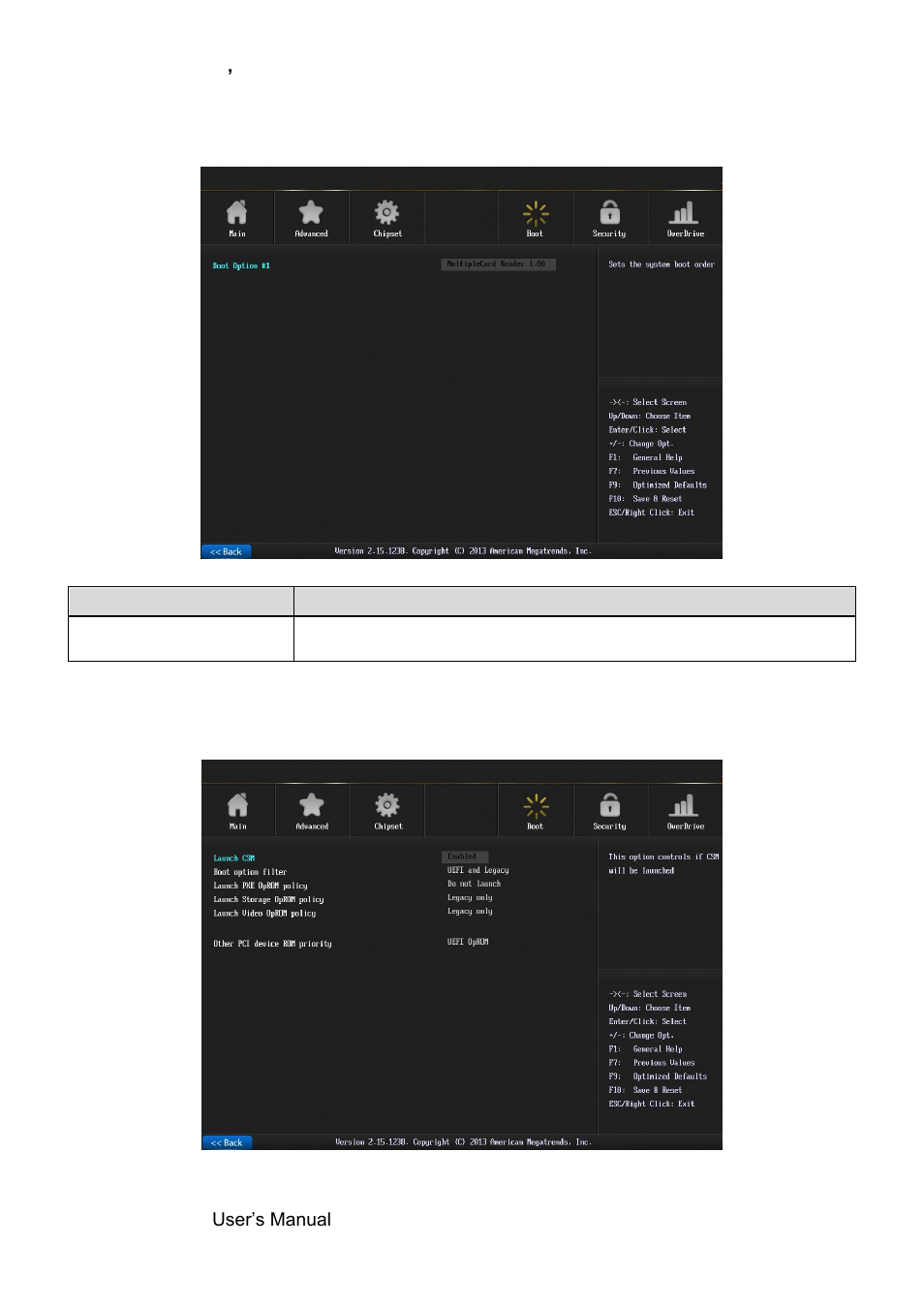 Boot, Csm parameters | Avalue SEMX-H81 User Manual | Page 42 / 55