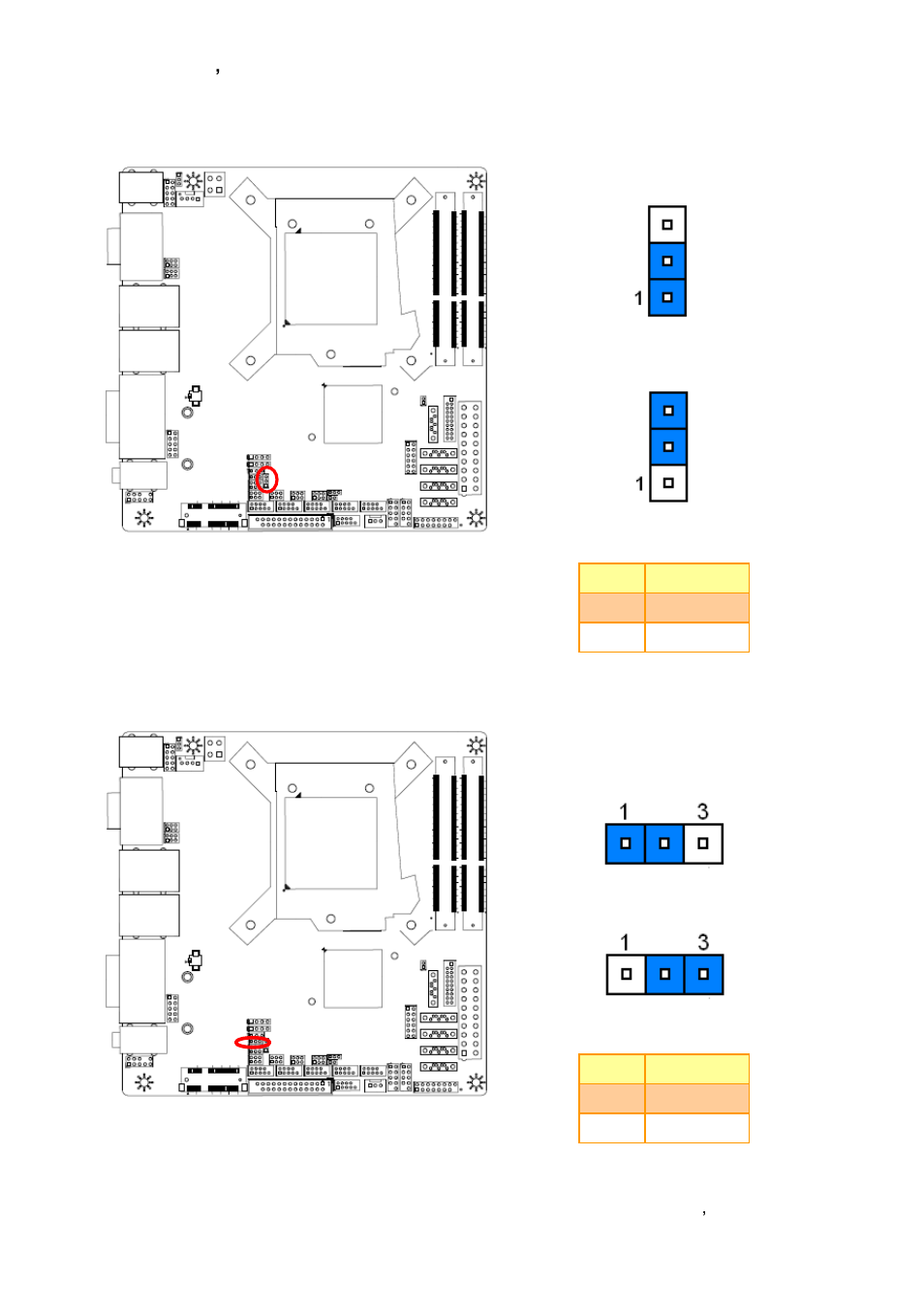 Serial port 2 in rs-422-485 mode (jrs_1), Serial port 10 in rs-422-485 mode (jrs_2) | Avalue EMX-B75 User Manual | Page 19 / 66