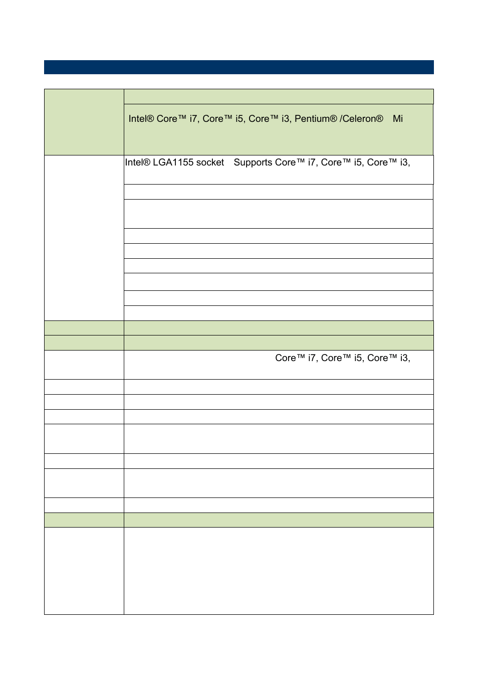 Specifications | Avalue EMX-H61 User Manual | Page 4 / 12