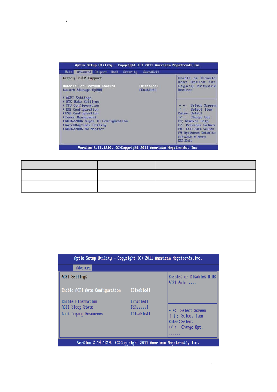 Advanced bios settings, 1 acpi settings | Avalue EMX-CDT User Manual | Page 27 / 48