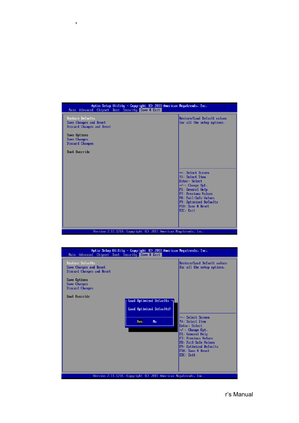 Administrator password, Save & exit | Avalue EMX-PNVB User Manual | Page 51 / 61