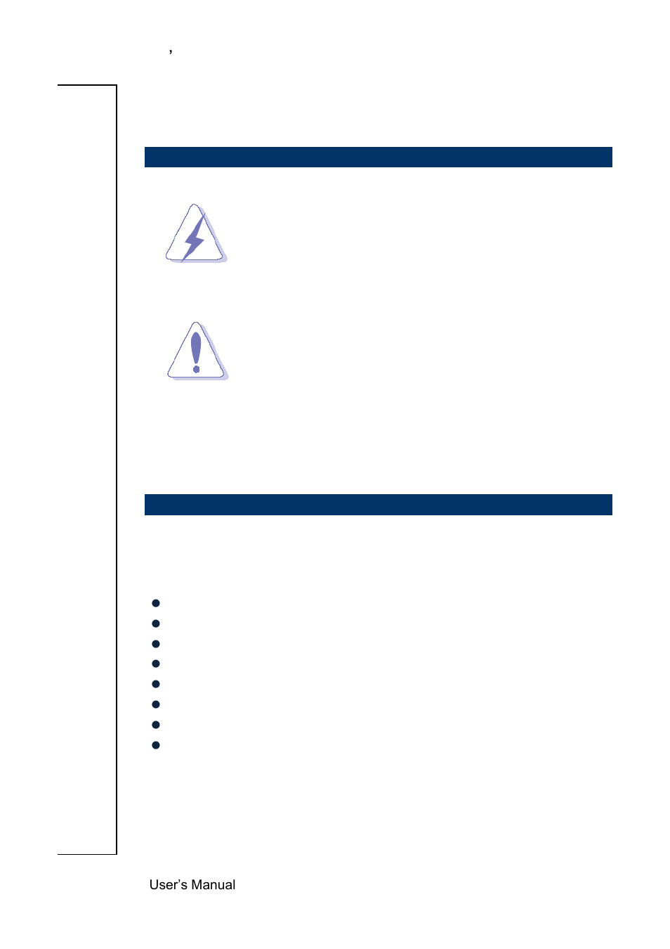 Getting started, 1 safety precautions, 2 packing list | Avalue EMX-PNVB User Manual | Page 6 / 61
