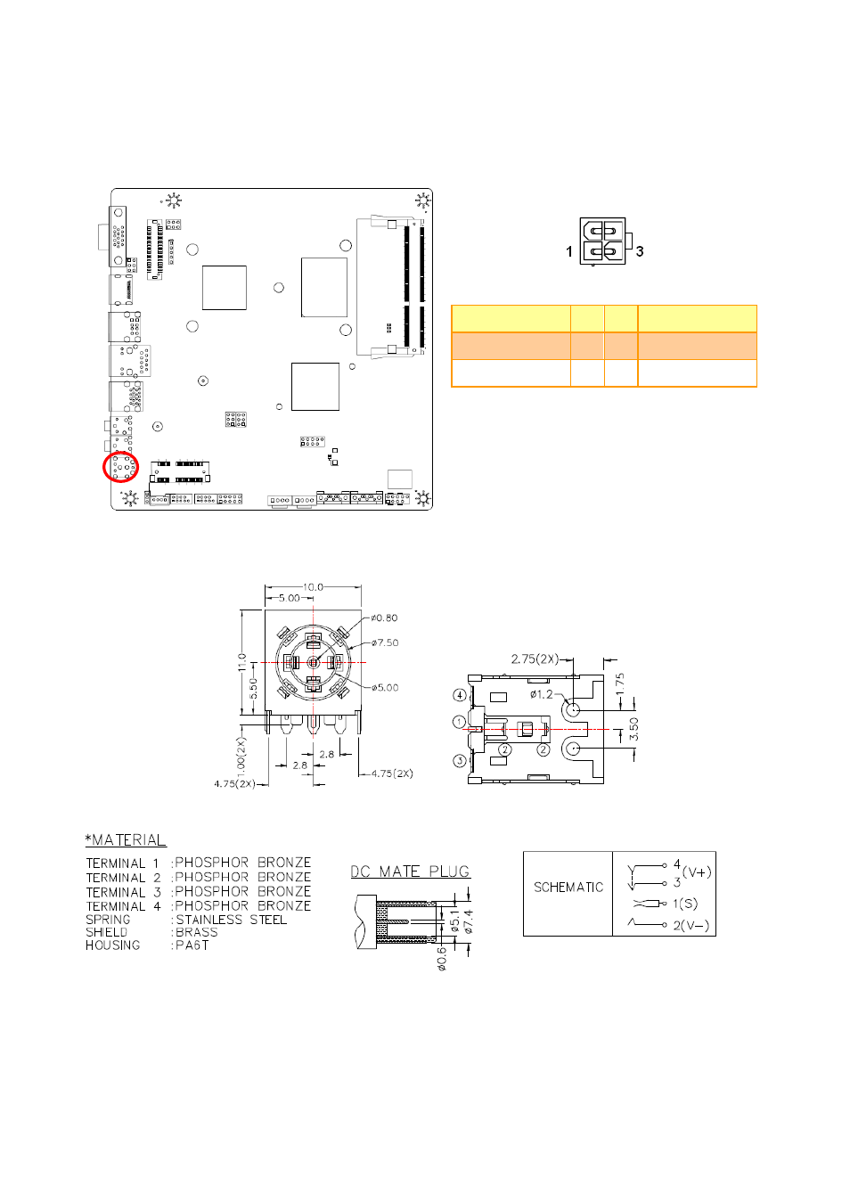 12 power connector (j1) | Avalue EMX-NM70 User Manual | Page 15 / 16