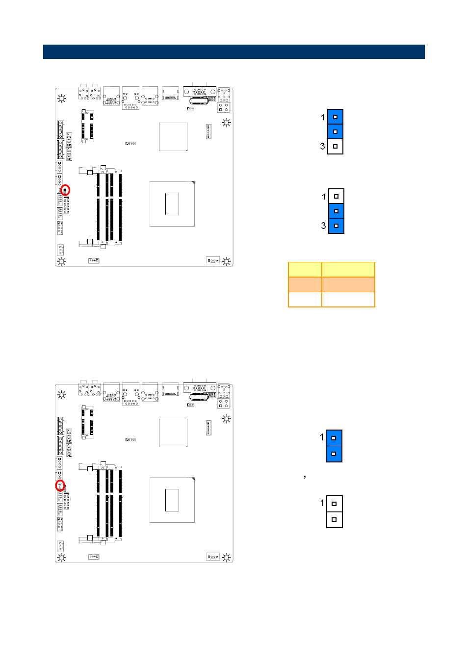 3 setting jumpers & connectors | Avalue EMX-H61B User Manual | Page 8 / 16