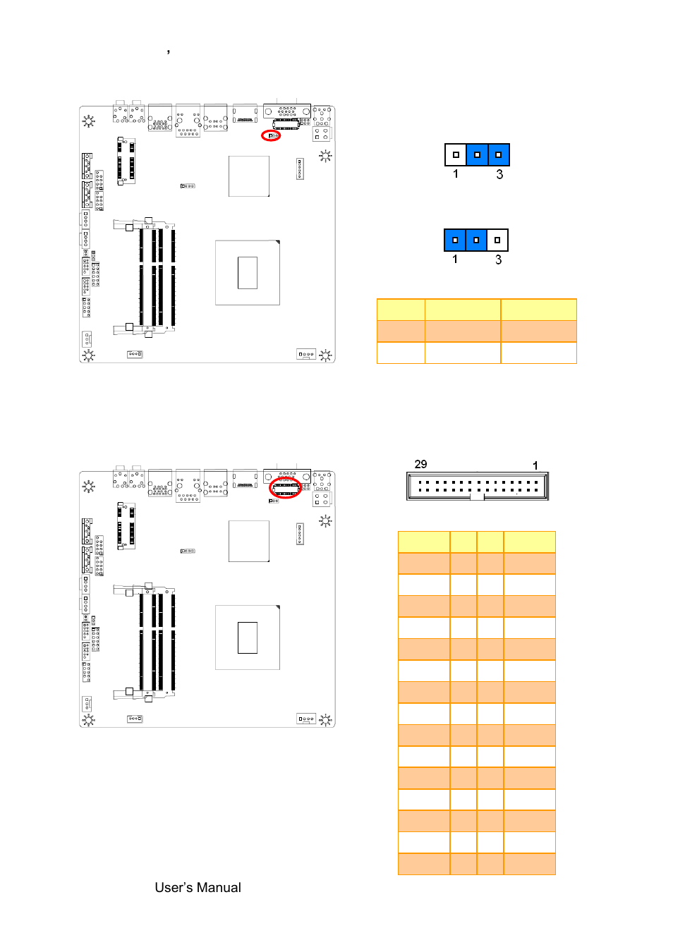 Lvds power connector (jlvds_p), Lvds connector (lvds1) | Avalue EMX-H61B User Manual | Page 18 / 54