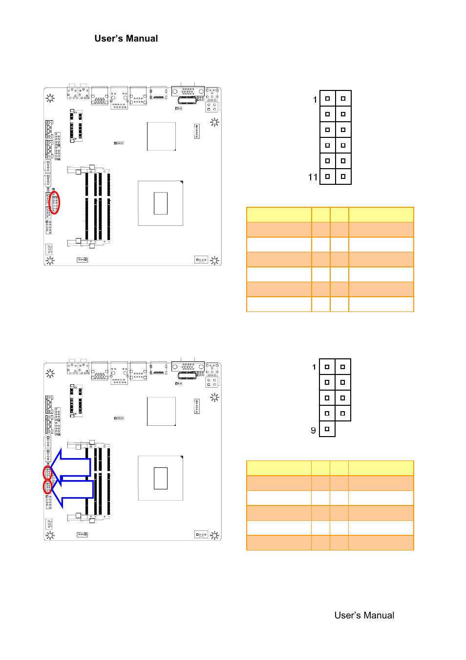 General purpose i/o (jgpio1), Serial port 1/2 connector (jcom1/2) | Avalue EMX-H61B User Manual | Page 19 / 54