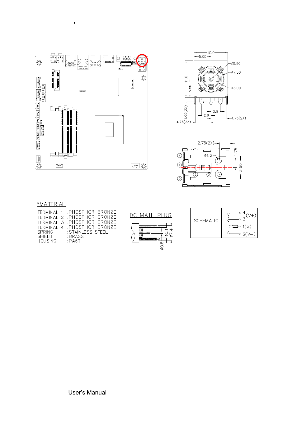 17 dc power-in connector (dcin) | Avalue EMX-H61B User Manual | Page 24 / 54