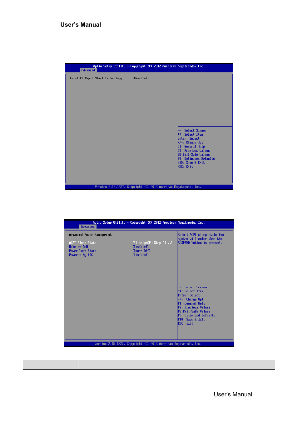 Inter® rapid start technology, Advanced power management | Avalue EMX-H61B User Manual | Page 33 / 54