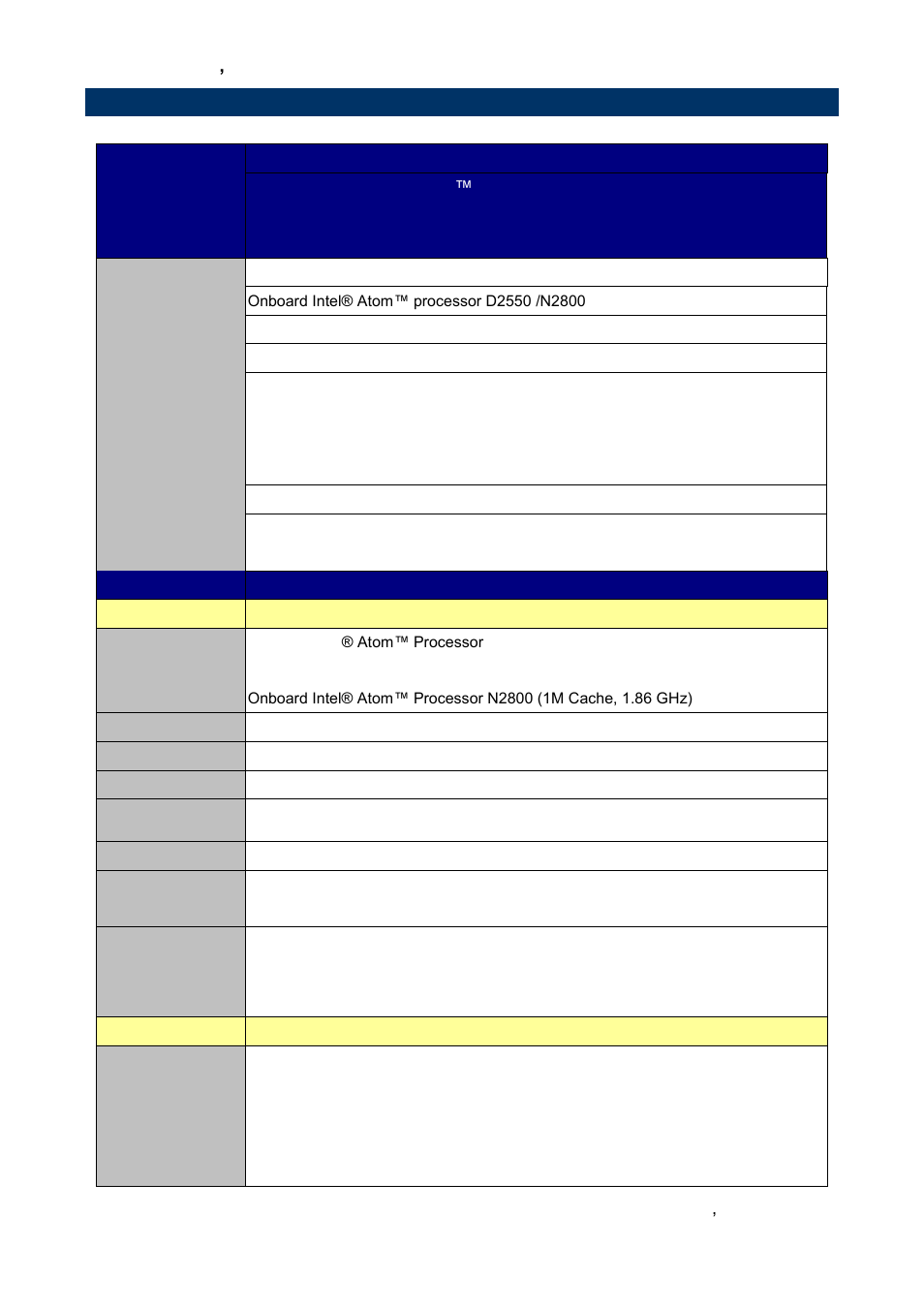 Specifications, 5 specifications | Avalue ENX-CDD User Manual | Page 7 / 54