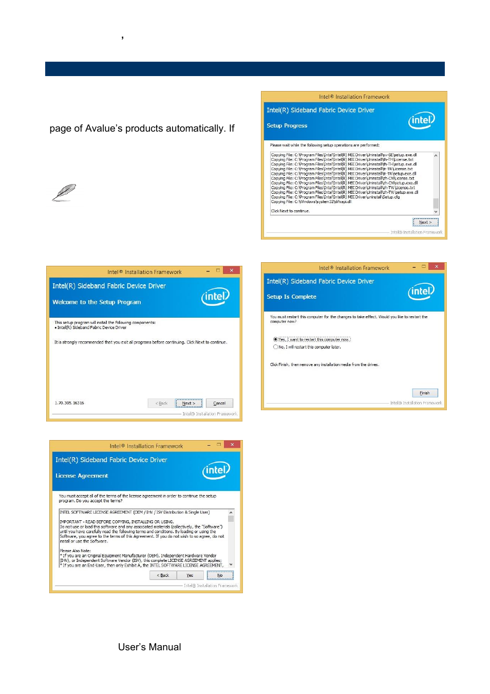Install mbi driver | Avalue SENX-BYT User Manual | Page 114 / 118