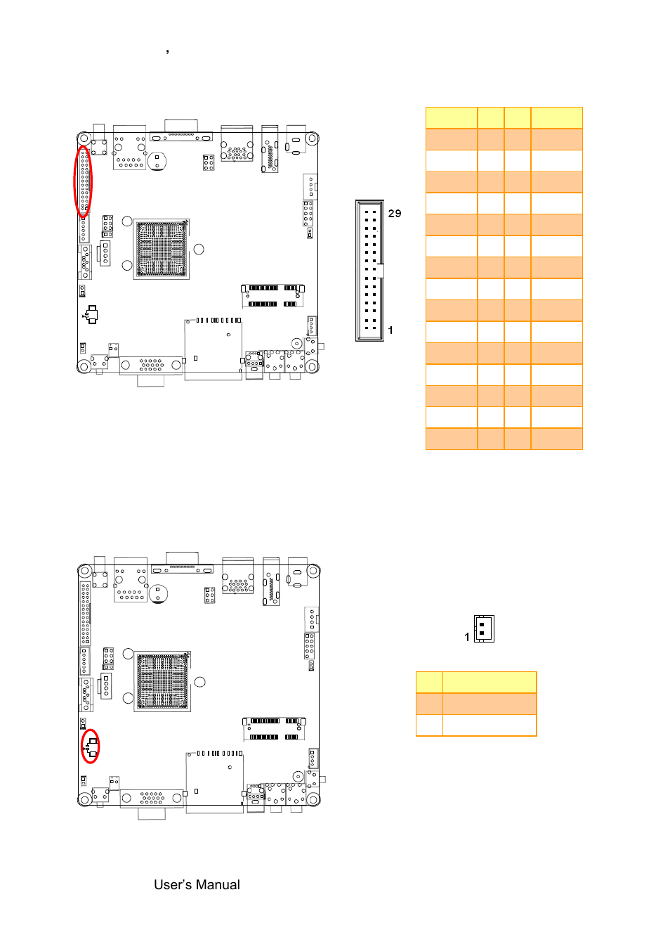 Lvds connector (lvds1), Battery connector (jbat) | Avalue SENX-BYT User Manual | Page 24 / 118