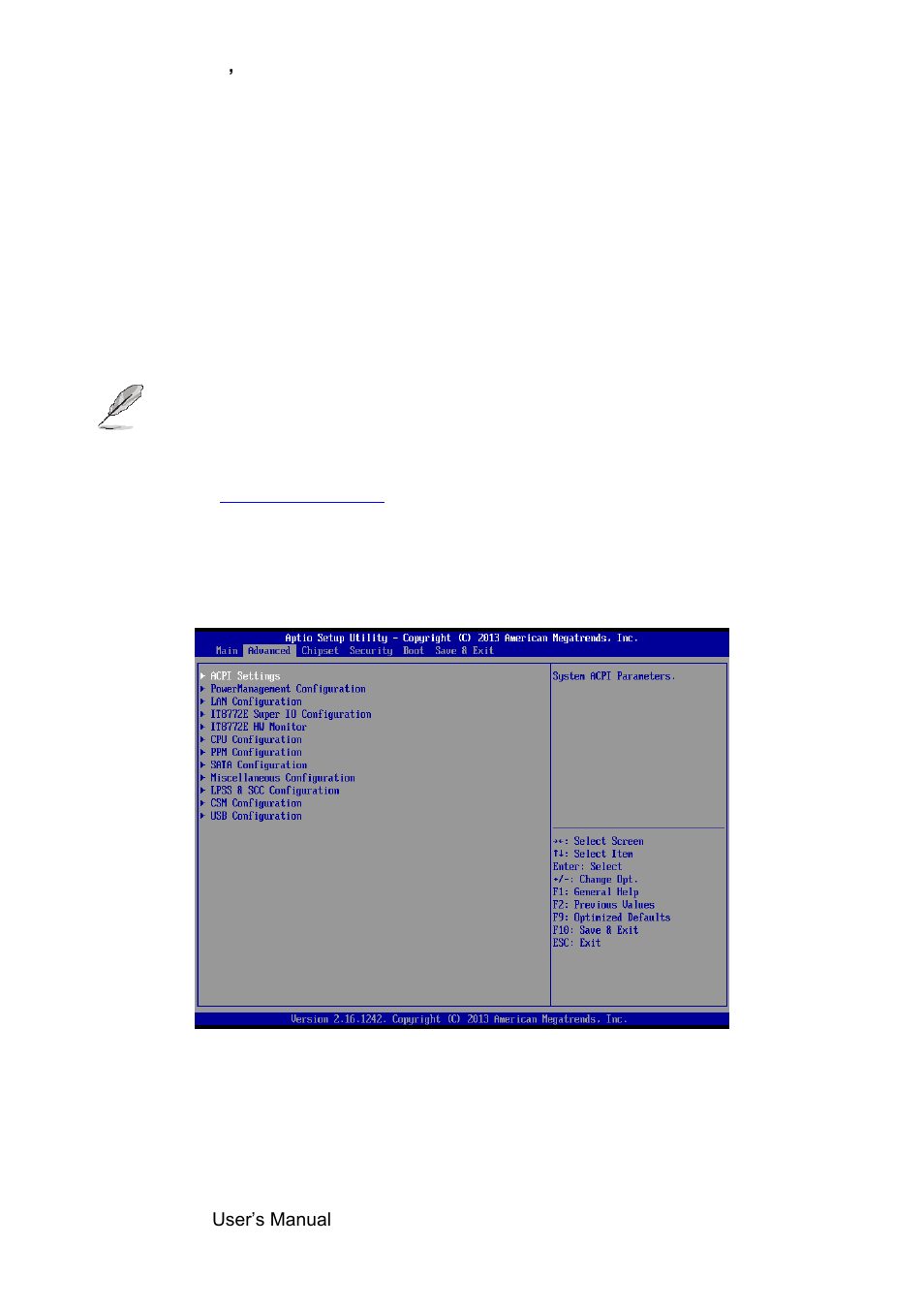 System language, System date, System time | Advanced bios settings | Avalue SENX-BYT User Manual | Page 32 / 118