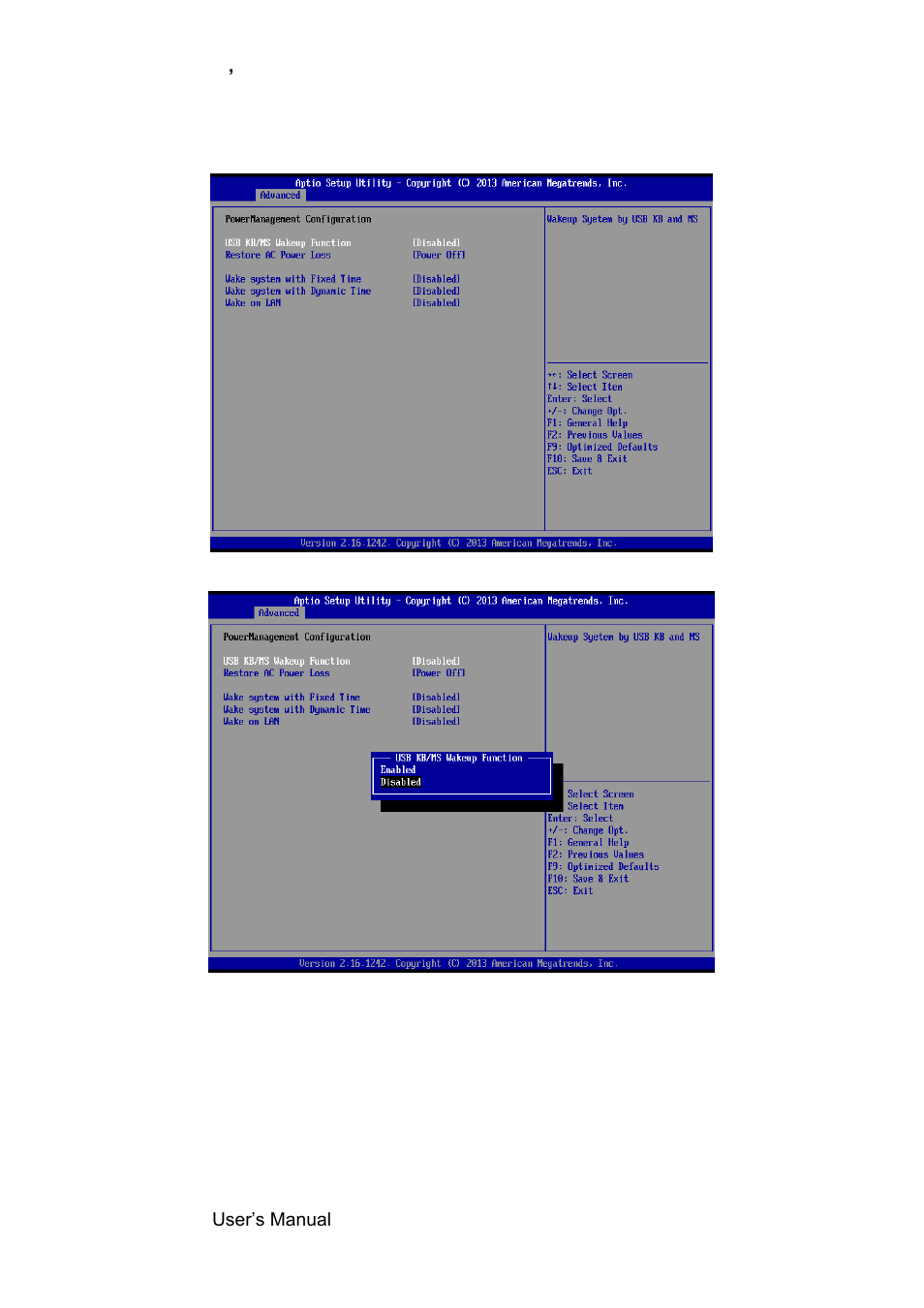 Power management configuration | Avalue SENX-BYT User Manual | Page 36 / 118