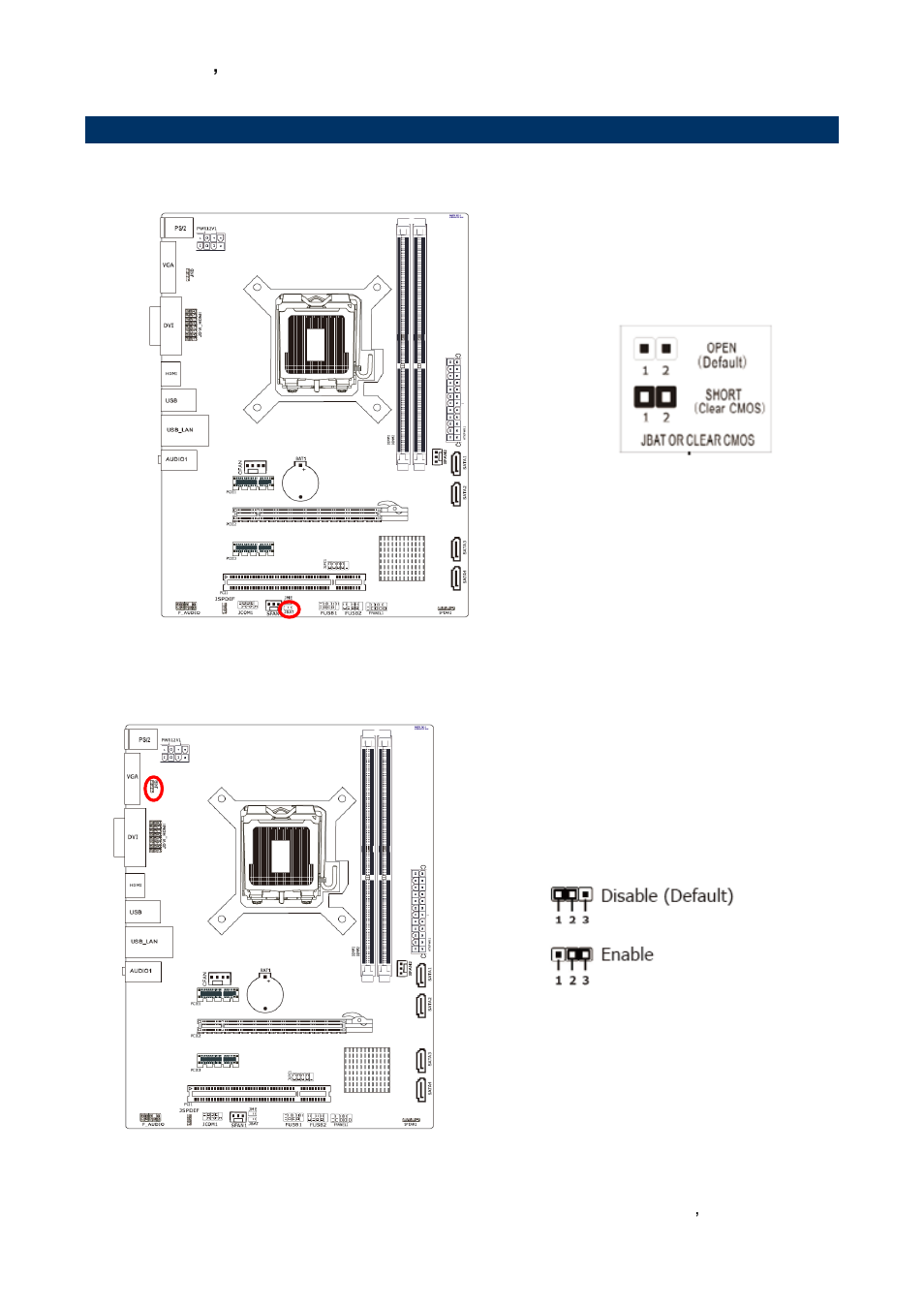 Setting jumpers & connectors, Clear cmos (jbat), Keyboard power function (jkb) | Avalue ERX-H61 User Manual | Page 7 / 39