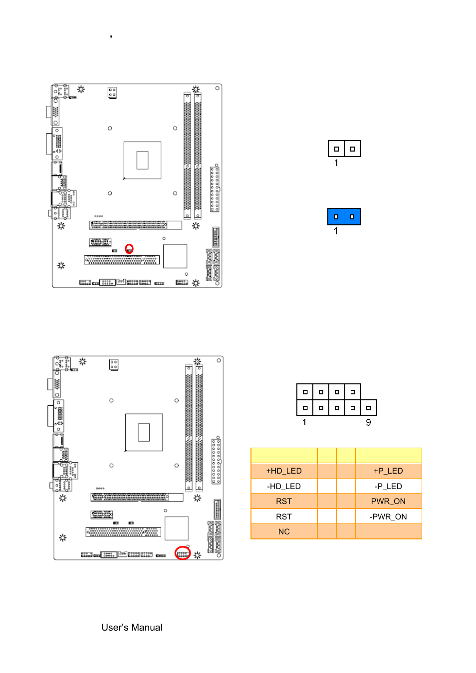 Me update (for flash bios use) (jme), Front panel switches (fpanel1) | Avalue ERX-B75 User Manual | Page 18 / 56