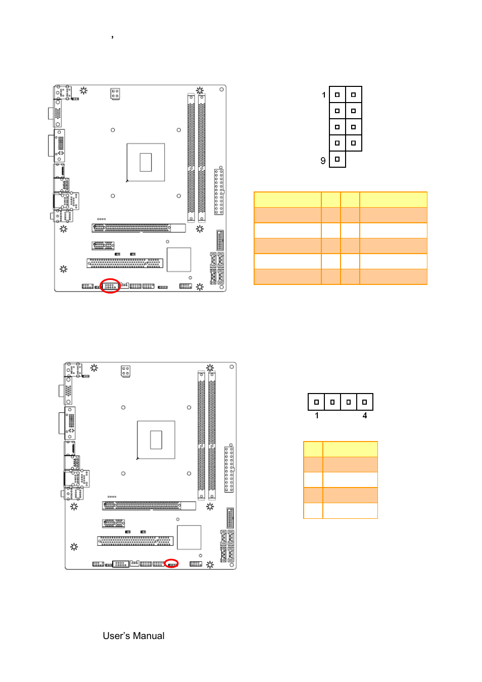 Serial port 1 connector (jcom1), Speaker connector (speak1) | Avalue ERX-B75 User Manual | Page 22 / 56