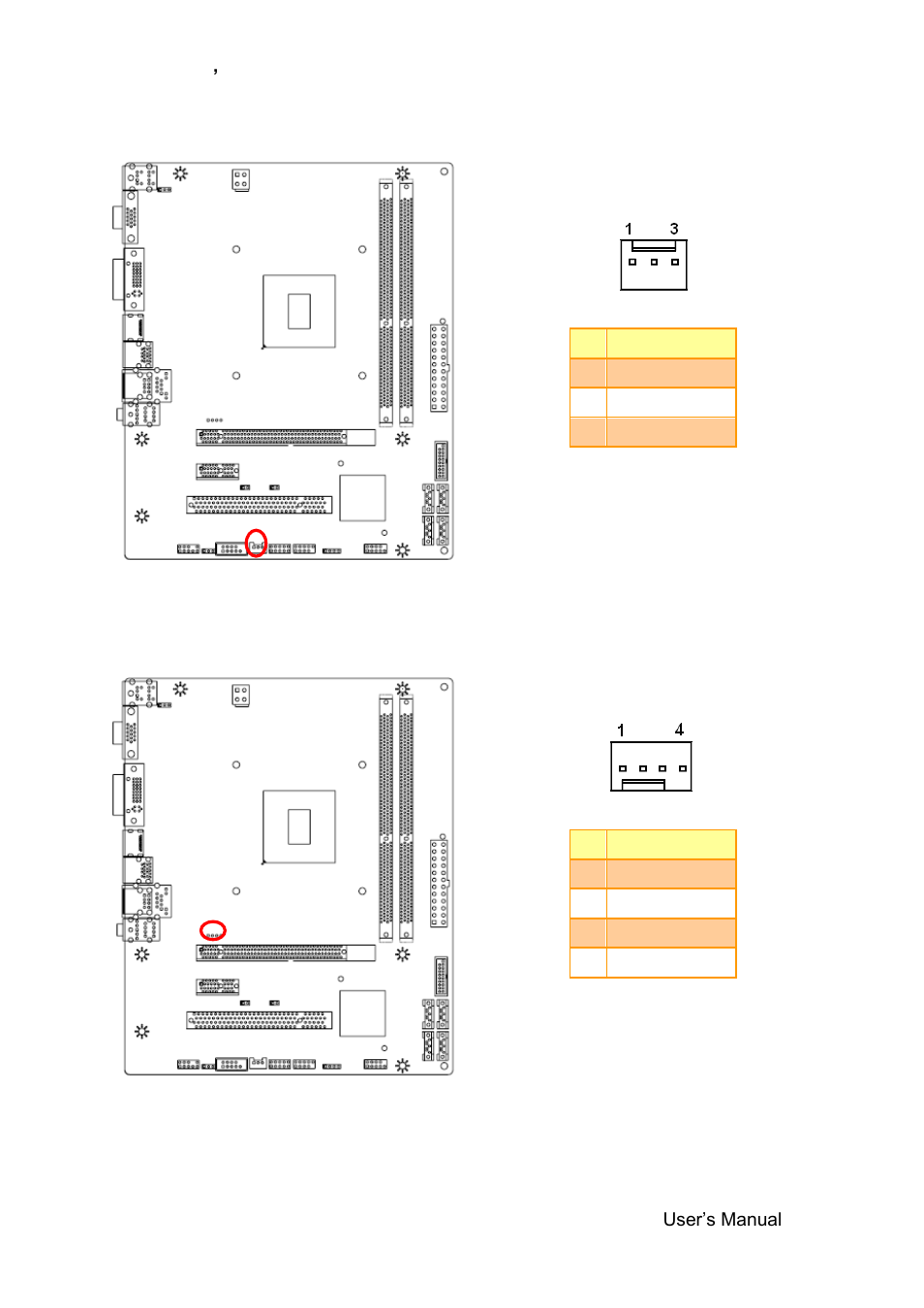 System fan connector (sfan1), Cpu fan connector (cfan1) | Avalue ERX-B75 User Manual | Page 23 / 56