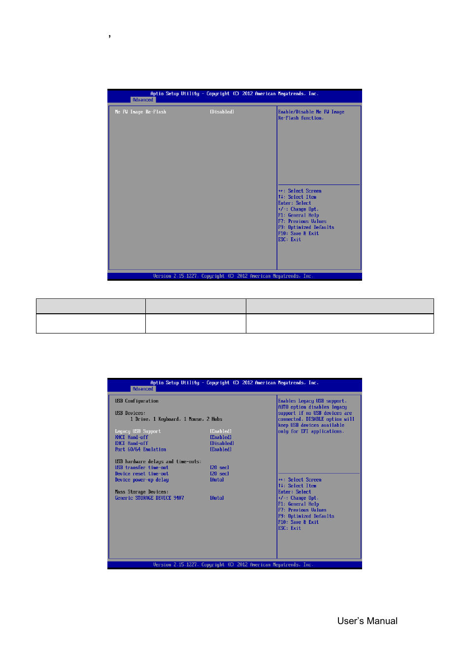 Usb configuration | Avalue ERX-B75 User Manual | Page 33 / 56