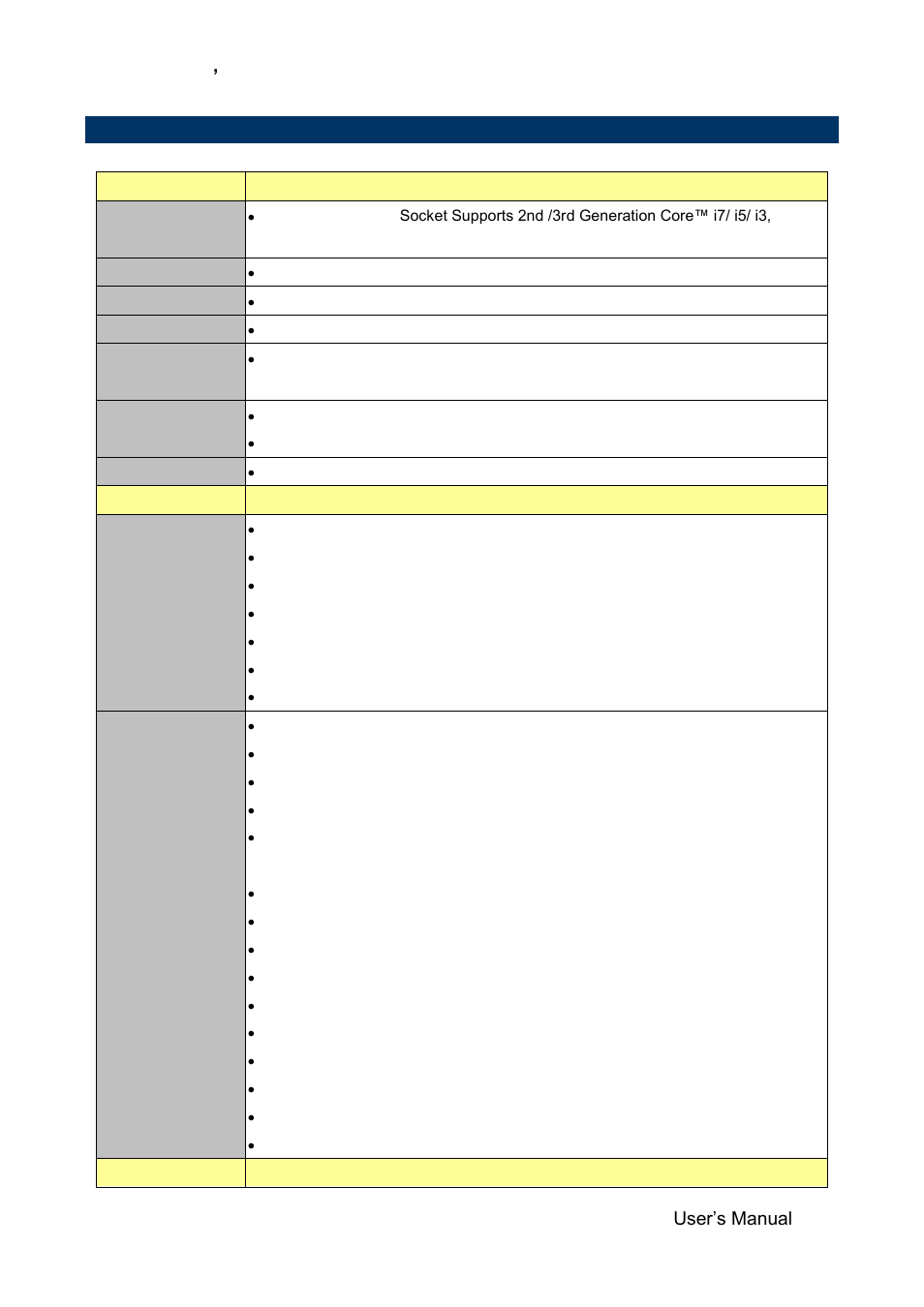 Specifications, 5 specifications | Avalue ERX-B75 User Manual | Page 9 / 56