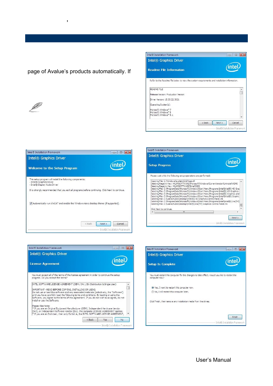 Install vga driver | Avalue SEAX-H81 User Manual | Page 53 / 60